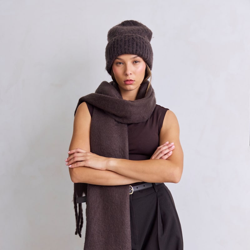 Thumbnail of The Reykjavik Beanie - Ground Coffee Brown image