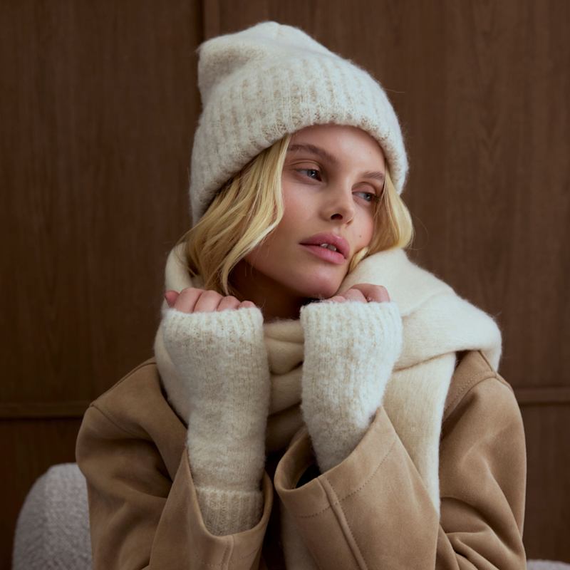 Thumbnail of The Reykjavik Beanie - Pebble Beige image