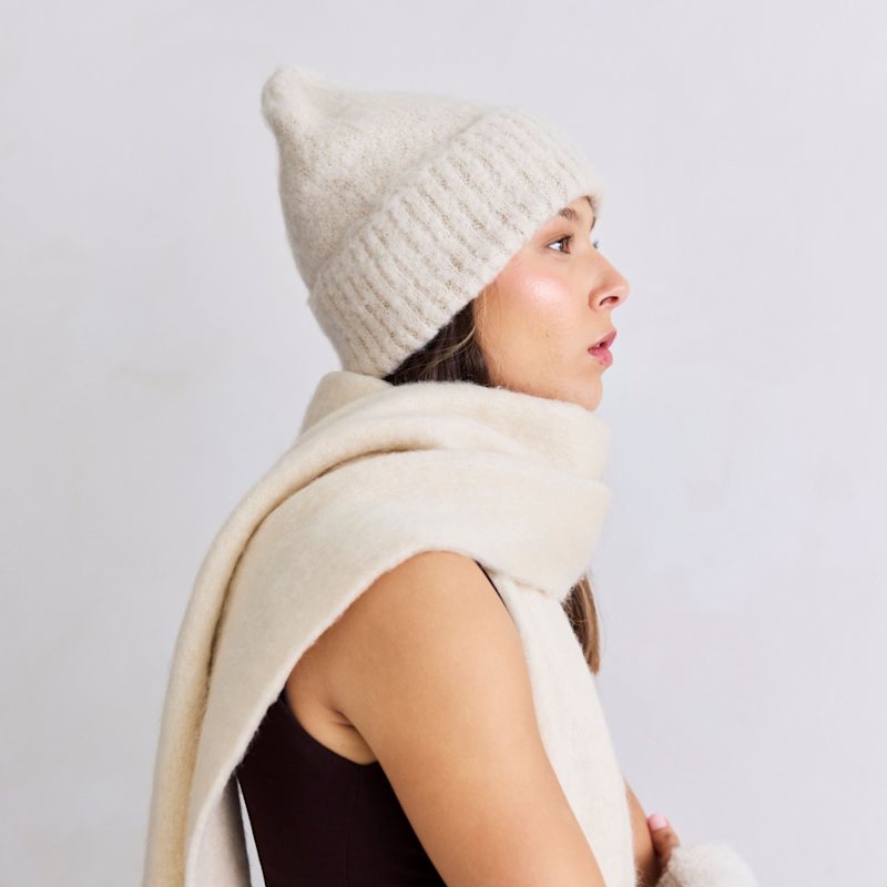Thumbnail of The Reykjavik Beanie - Pebble Beige image