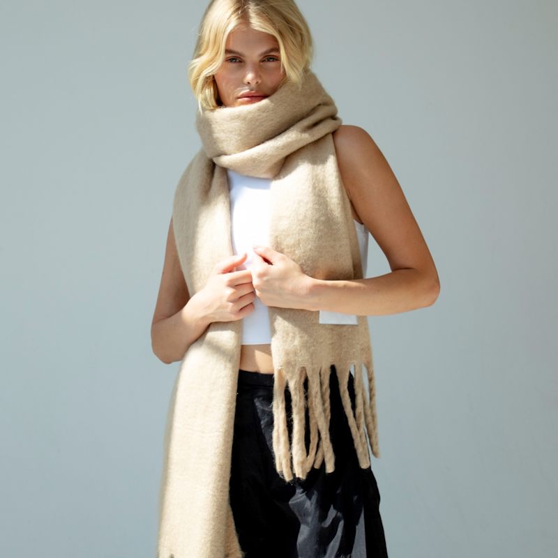 Thumbnail of The Reykjavik Scarf - Pinecone Beige image