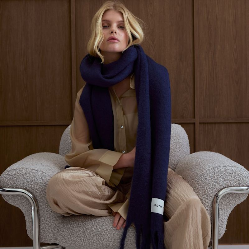 The Reykjavik Scarf - Midnight Blue | Arctic Fox & Co. | Wolf & Badger