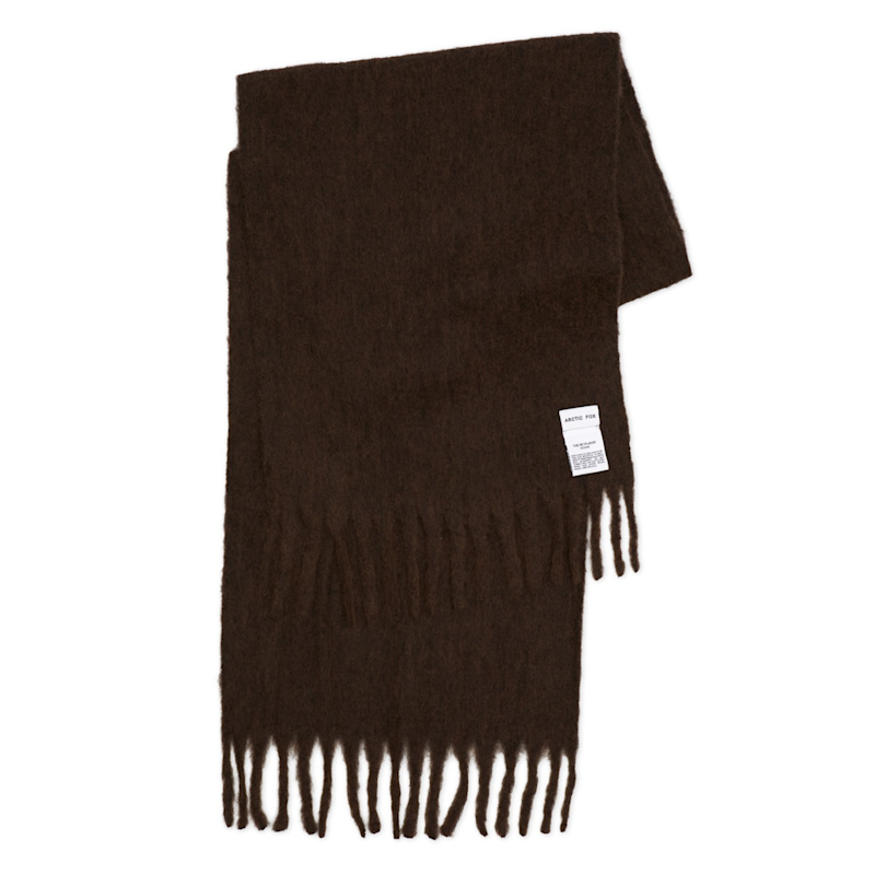 The Reykjavik Scarf With Wool - Dark Chocolate | Arctic Fox & Co