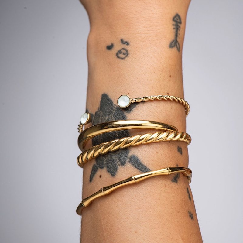 Thumbnail of The Riya Handmade Bangle Indian Gold Tarnish Free image