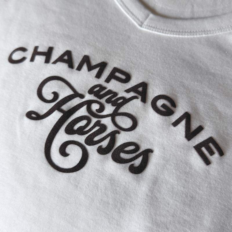 Thumbnail of Champagne & Horses Statement Tee image