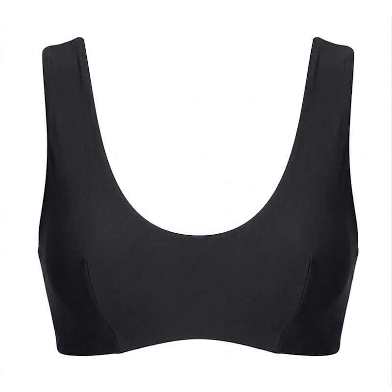 The Scoop Swim Bra - Black | Serotone Swim | Wolf & Badger