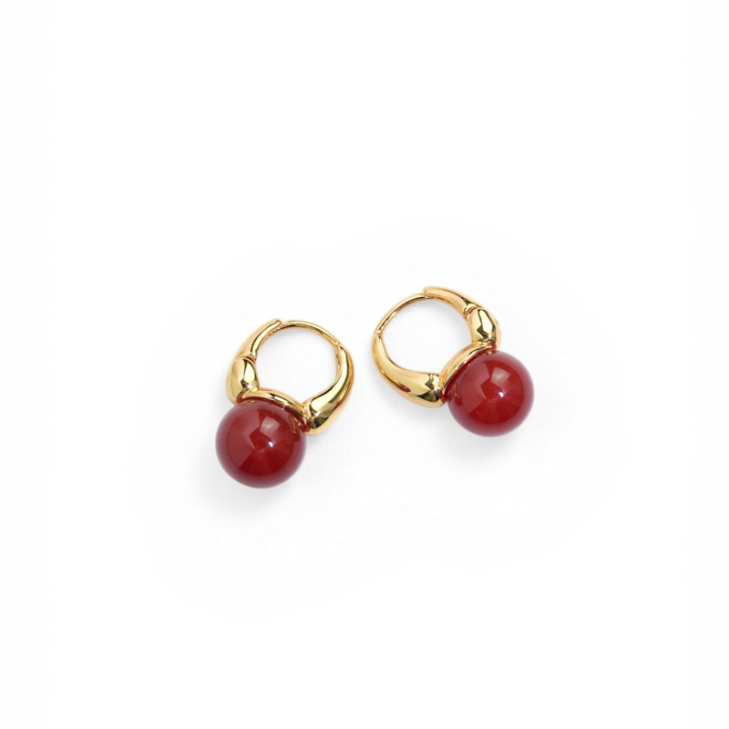 Thumbnail of The Sienna Hoops In Red image