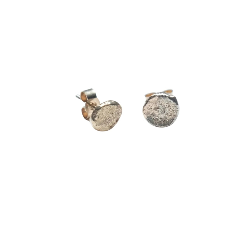 Thumbnail of The Splat Recycled Gold Studs image