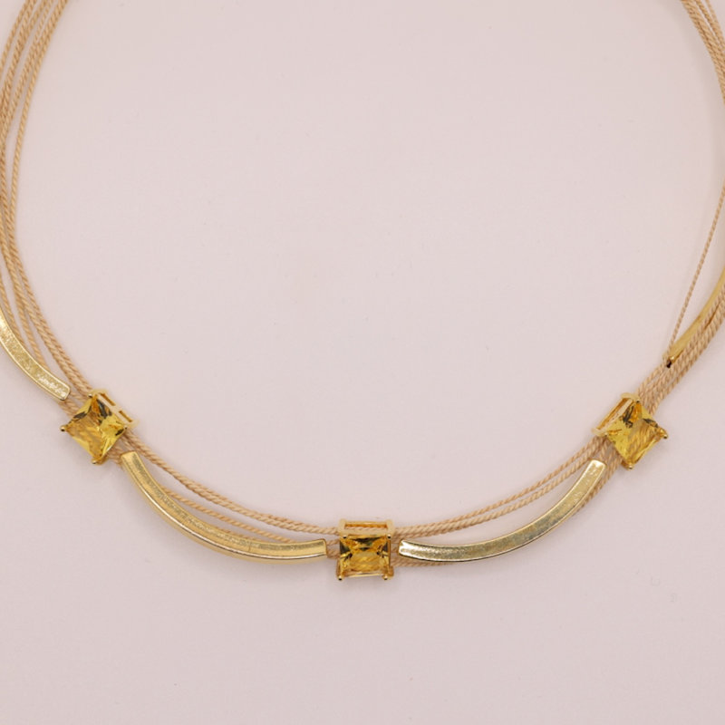 Thumbnail of The Square Buriti Natural Fiber Necklace image