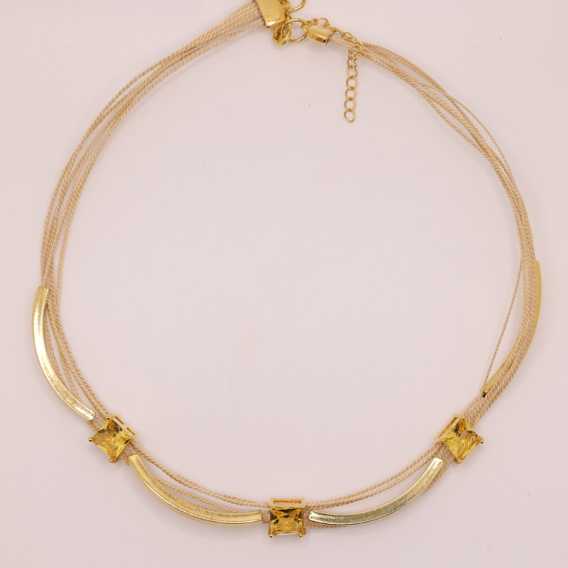 Thumbnail of The Square Buriti Natural Fiber Necklace image