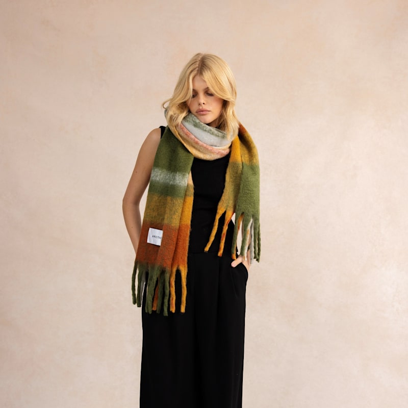 The Stockholm Scarf Mossy Spring | Arctic Fox & Co. | Wolf & Badger