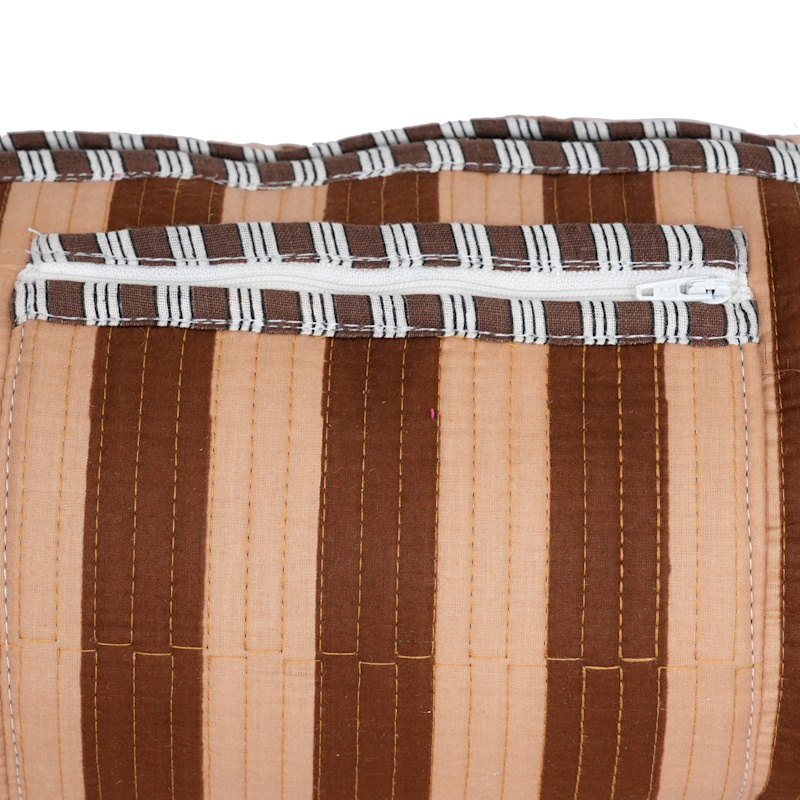 Thumbnail of The Striped Cotton Yoga Bag - Blue And Green image
