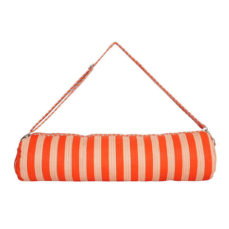 Thumbnail of The Striped Cotton Yoga Bag - Blue And Green image
