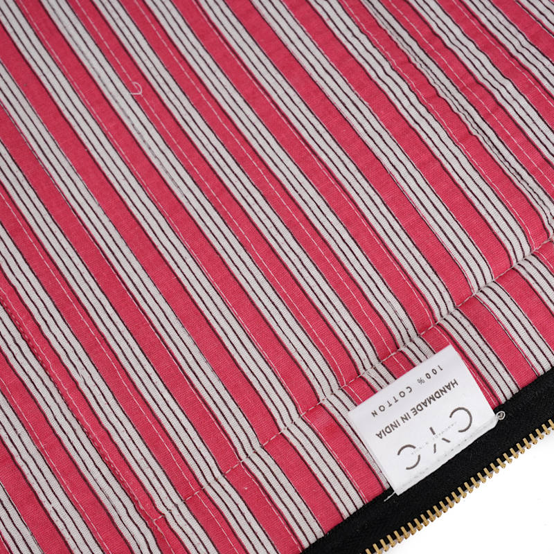 Thumbnail of The Striped Cotton Yoga Bag - Blue And Green image