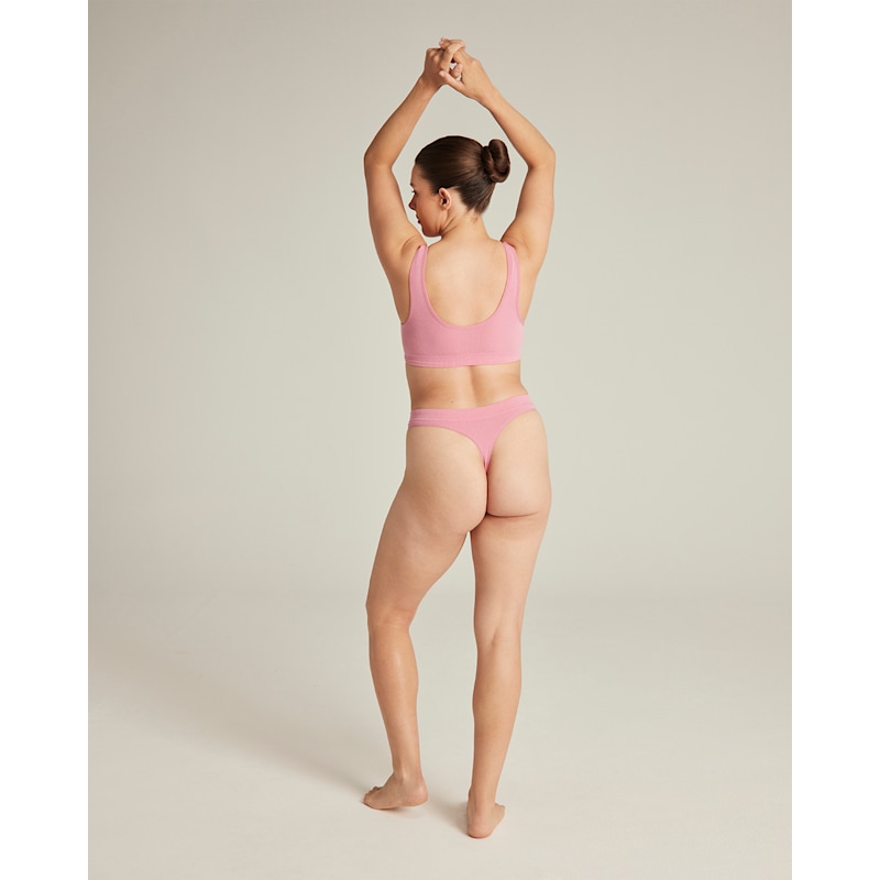 Thumbnail of Tencel Seamless Thong Three Pack - White,Pink,Grey image