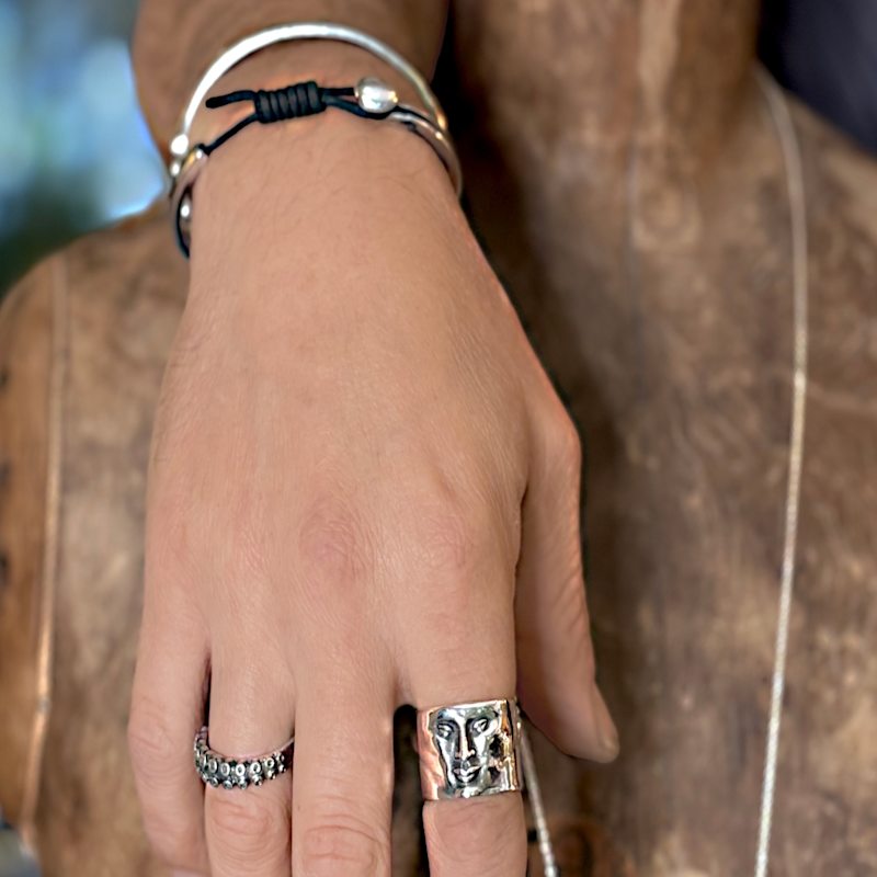 Thumbnail of The Tentacle Ring - Sterling Silver - Mens Nautical Waterproof image