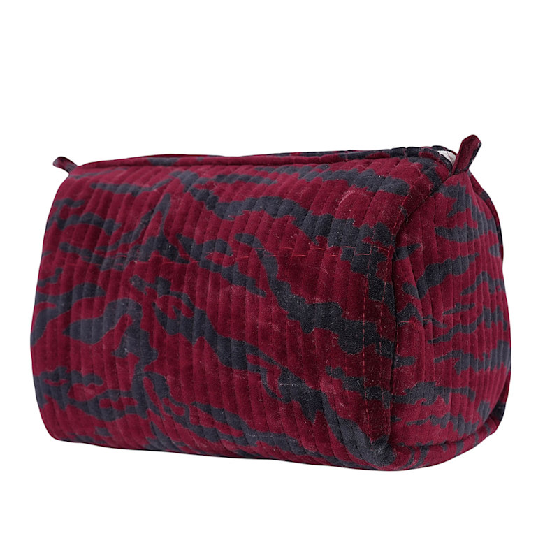 Thumbnail of The Tiger Velvet Three Piece Travel Set In Red image