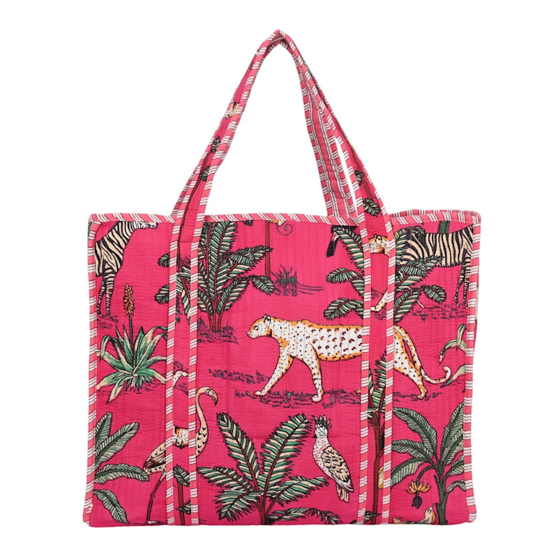 Thumbnail of The Ultimate Jungle Tote In Hot Pink image