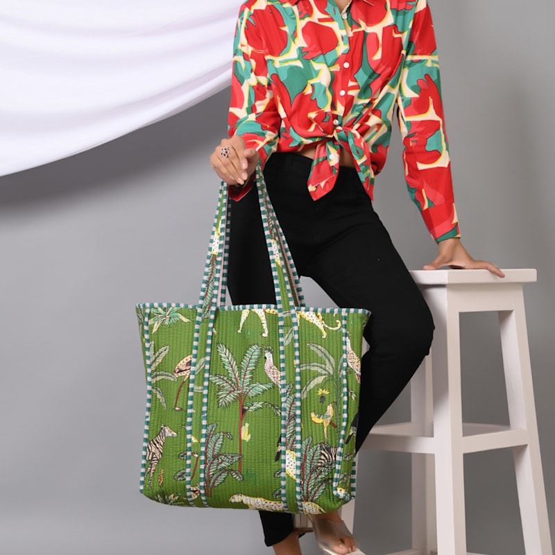Thumbnail of The Jungle Tote In Khaki image