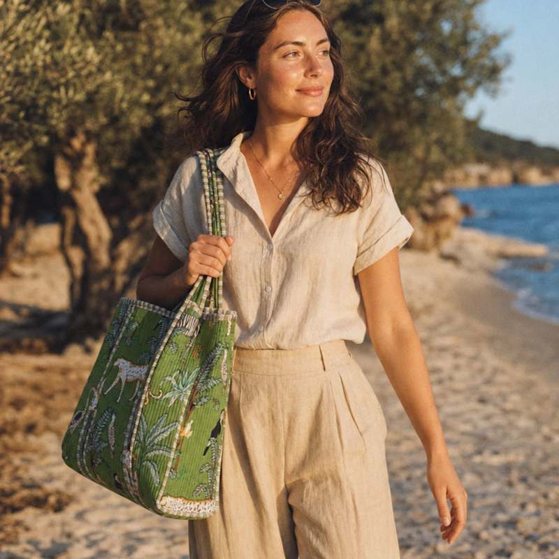 Thumbnail of The Jungle Tote In Khaki image