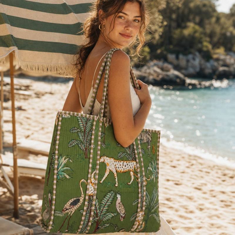 Thumbnail of The Jungle Tote In Khaki image