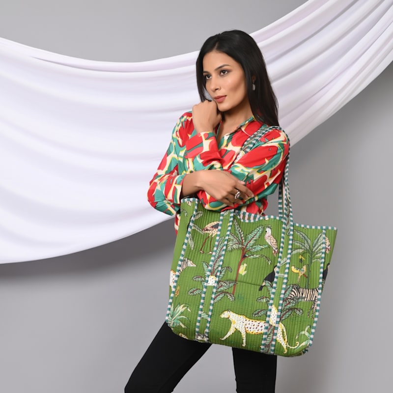 Thumbnail of The Jungle Tote In Khaki image
