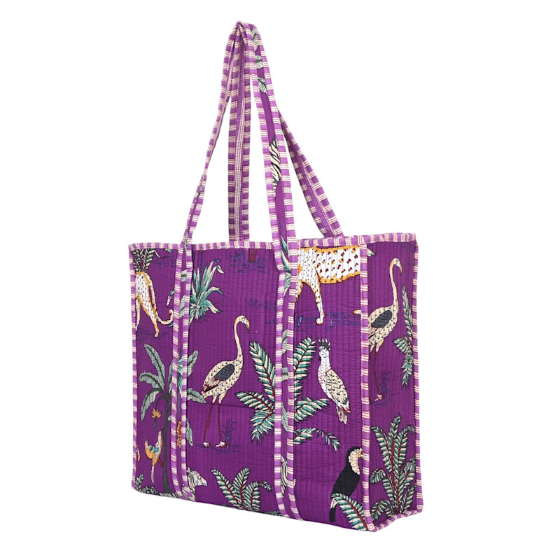 Thumbnail of The Jungle Tote In Purple image