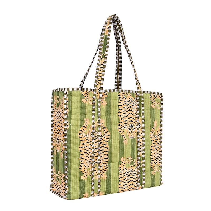 Thumbnail of The Tibetan Tiger Tote In Green image