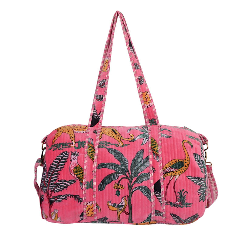 Thumbnail of The Velvet Jungle Weekender In Pink image