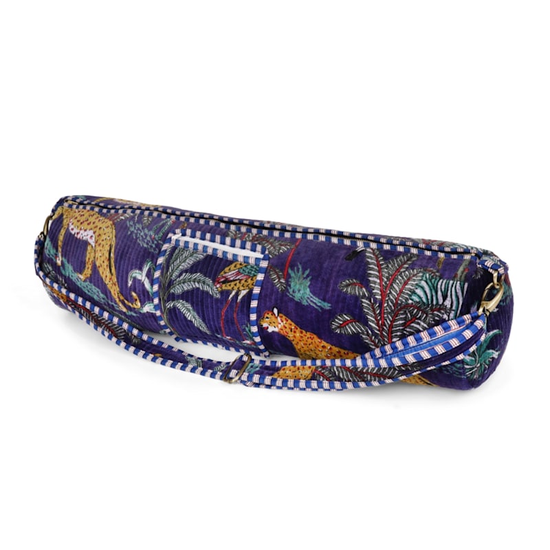 Thumbnail of The Velvet Jungle Yoga Bag In Navy image