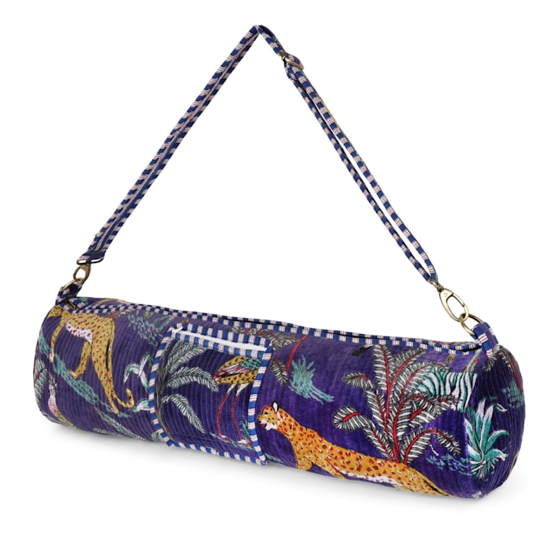 Thumbnail of The Velvet Jungle Yoga Bag In Navy image