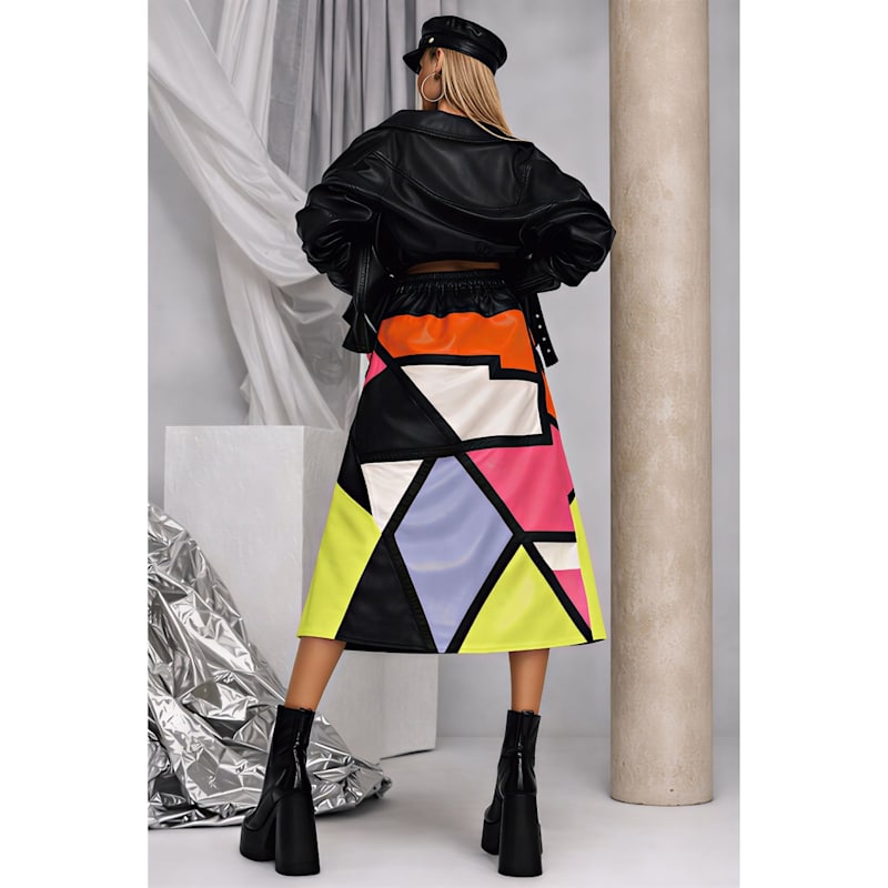 Thumbnail of The Vigaro Two Leather Long Skirt image