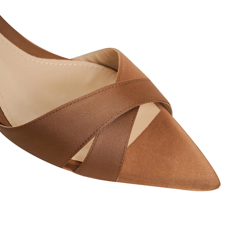 Thumbnail of Thea Caramel-Brown Sandals - Kitten Heels image