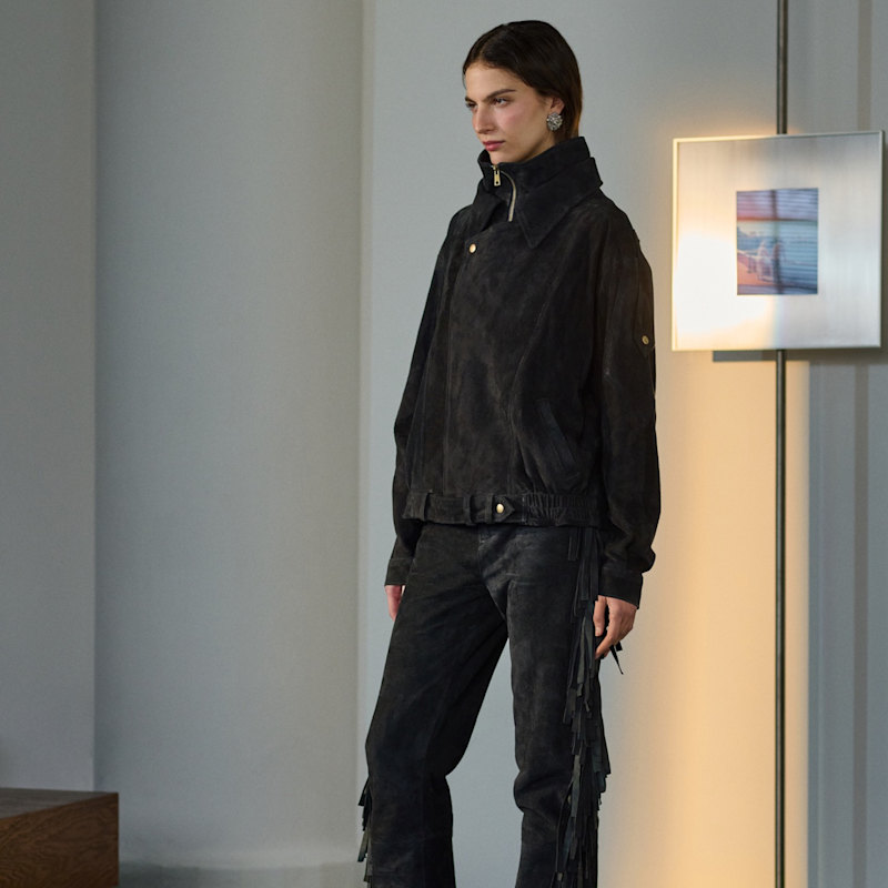 Thumbnail of Thea Black Suede Jacket image
