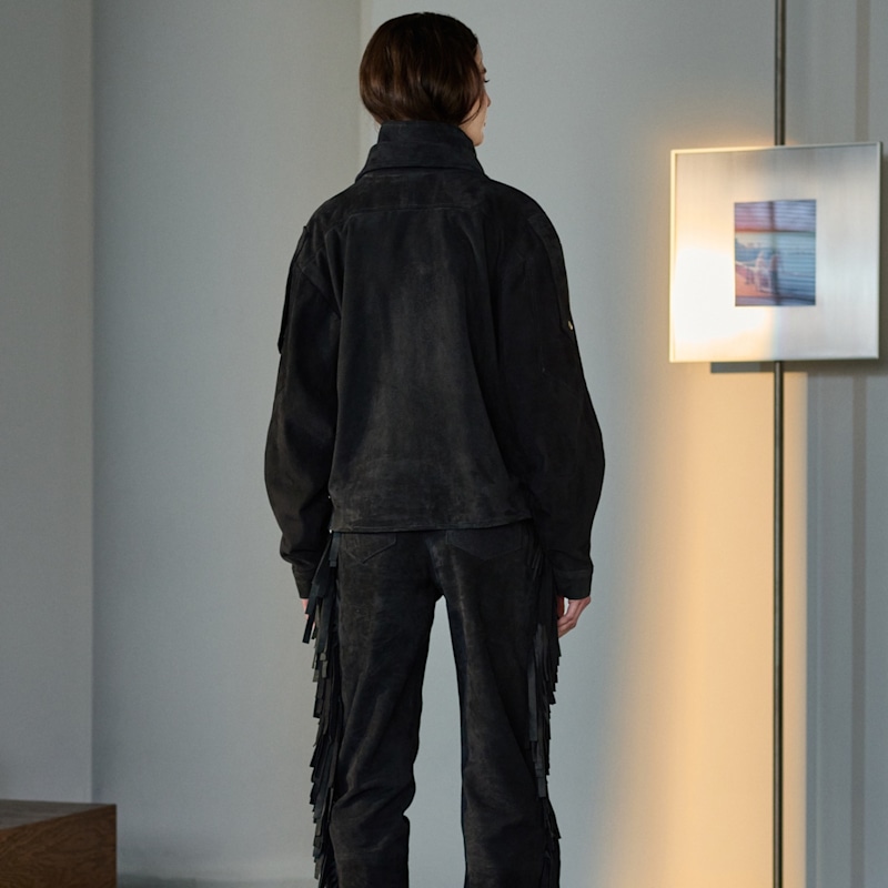 Thumbnail of Thea Black Suede Jacket image