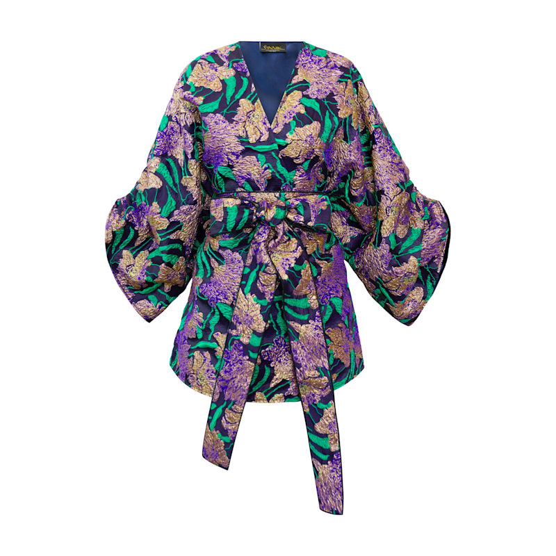 Thumbnail of Theater Jacket In What The Flower - Purple image