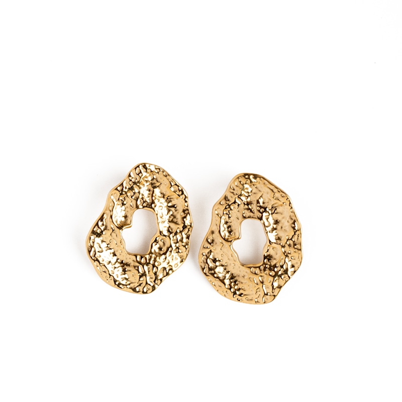 Thumbnail of Theia Gold Hoop Earrings image