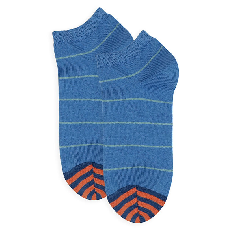 Thumbnail of Thin Stripe Men's Trainer Socks - Blue image