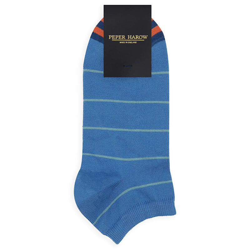 Thumbnail of Thin Stripe Men's Trainer Socks - Blue image