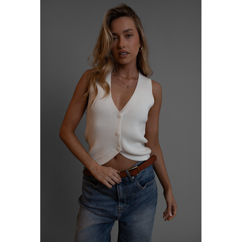Thumbnail of Thompson Knit Vest Milk image