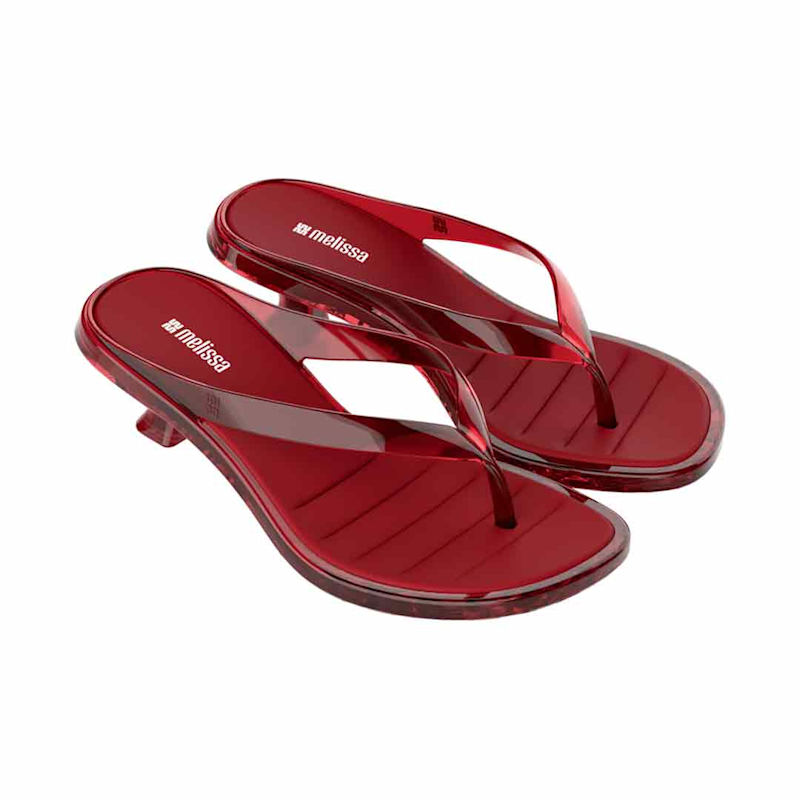 Thumbnail of Thong Kitten Heel - Red image