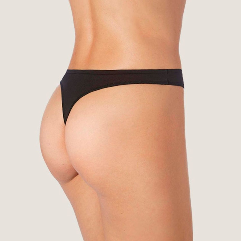 Thumbnail of Thong – Softness, Comfort & Breathability - Color Black image