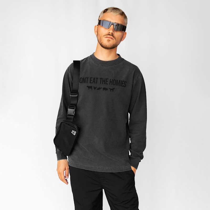 Thumbnail of Three D Long Sleeve - Charcoal image