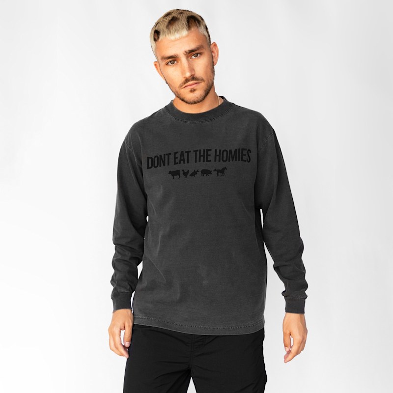 Thumbnail of Three D Long Sleeve - Charcoal image