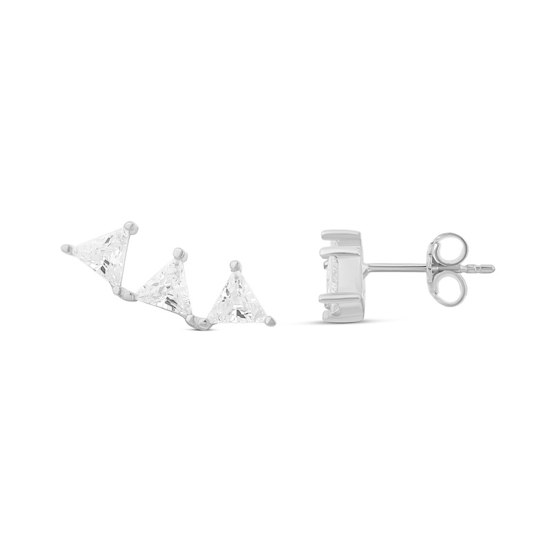Thumbnail of Three Stone Triangle Crawler - Silver image