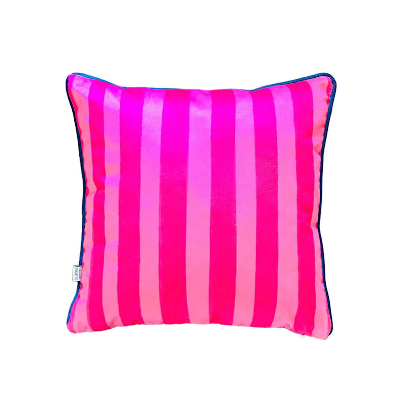 Thumbnail of Tiger Pattern Throw Pillow Cover - Pink Velvet Cushion - Unique Home Decor image