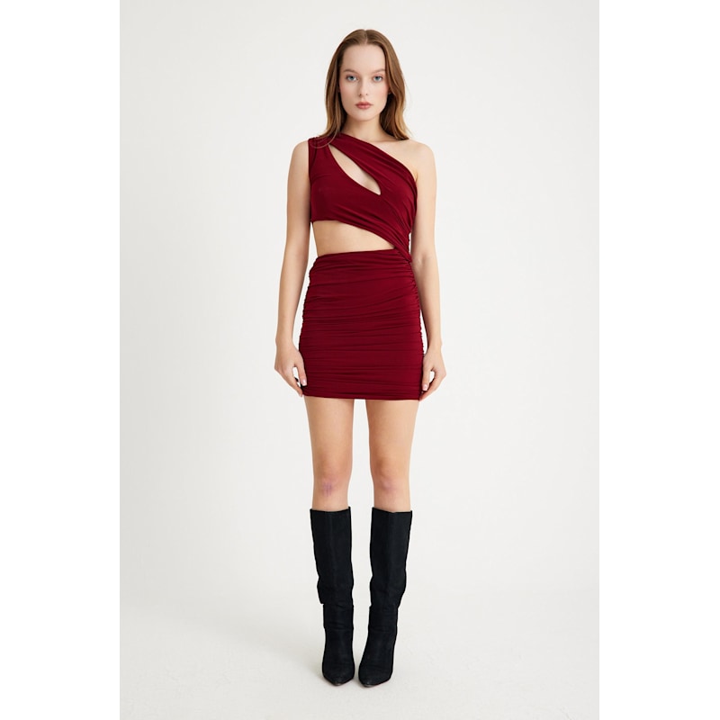 Thumbnail of Tijana Dress Burgundy image