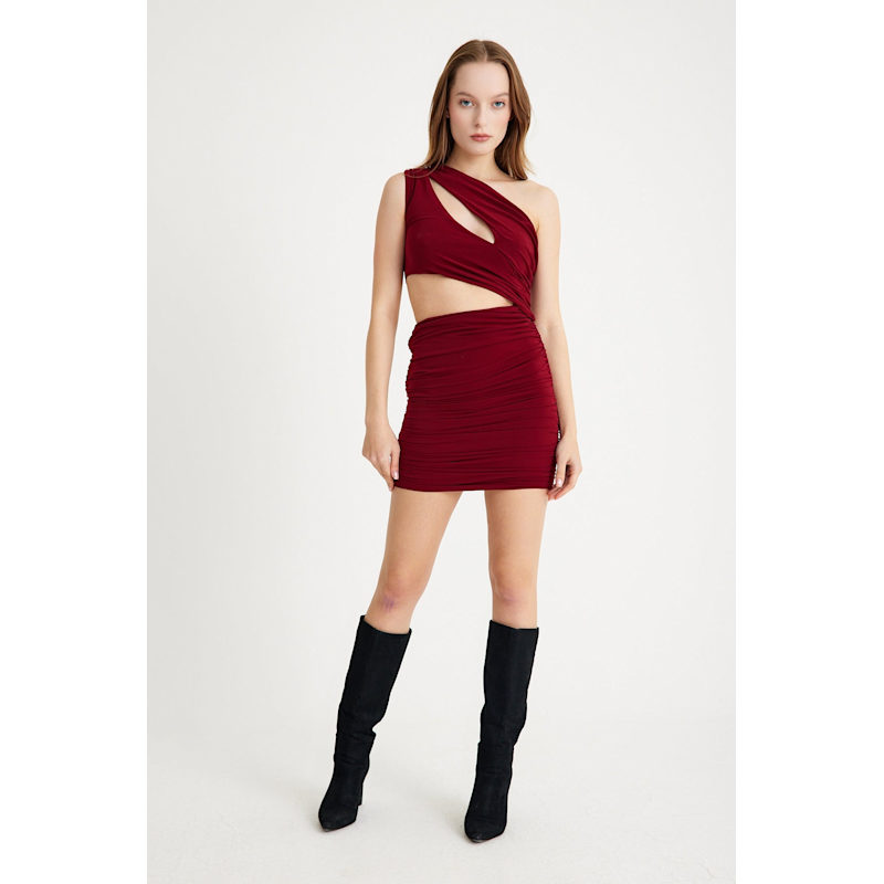 Thumbnail of Tijana Dress Burgundy image