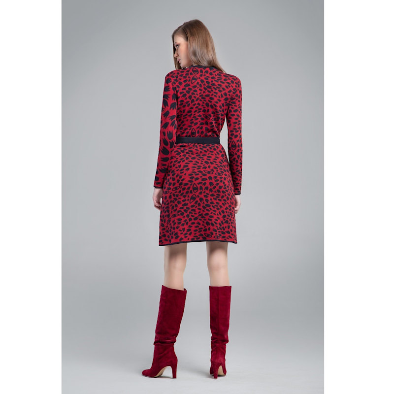 savannah knit dress Forever New Savannah Fit and Flare Midi Knit Dress