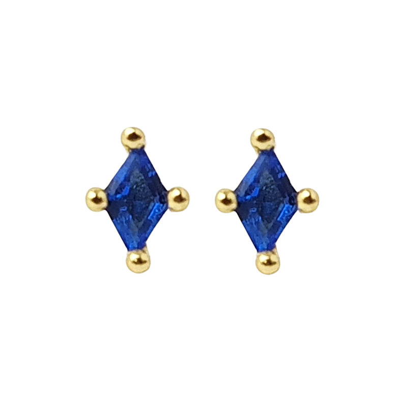 Thumbnail of Tiny Sapphire Stud September Birthstone Earrings image