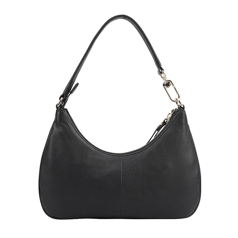 Thumbnail of Tirana Leather Shoulder Bag - Jet Black image